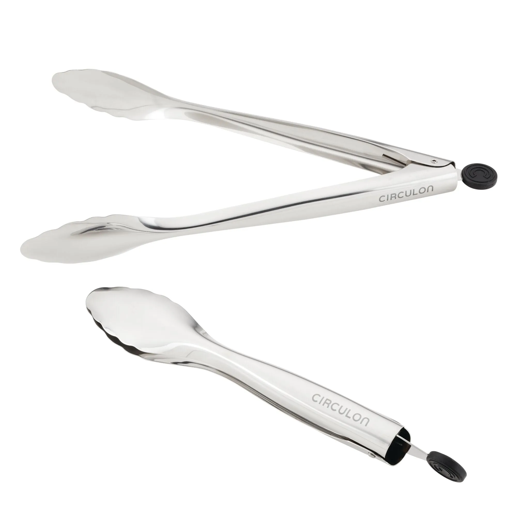 2-Piece Stainless Steel Tongs Set