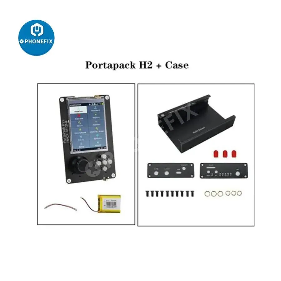 3.2" PortaPack H2 HackRF One Antenna Case Kit SDR Radio 1MHz-6GHz Assembled