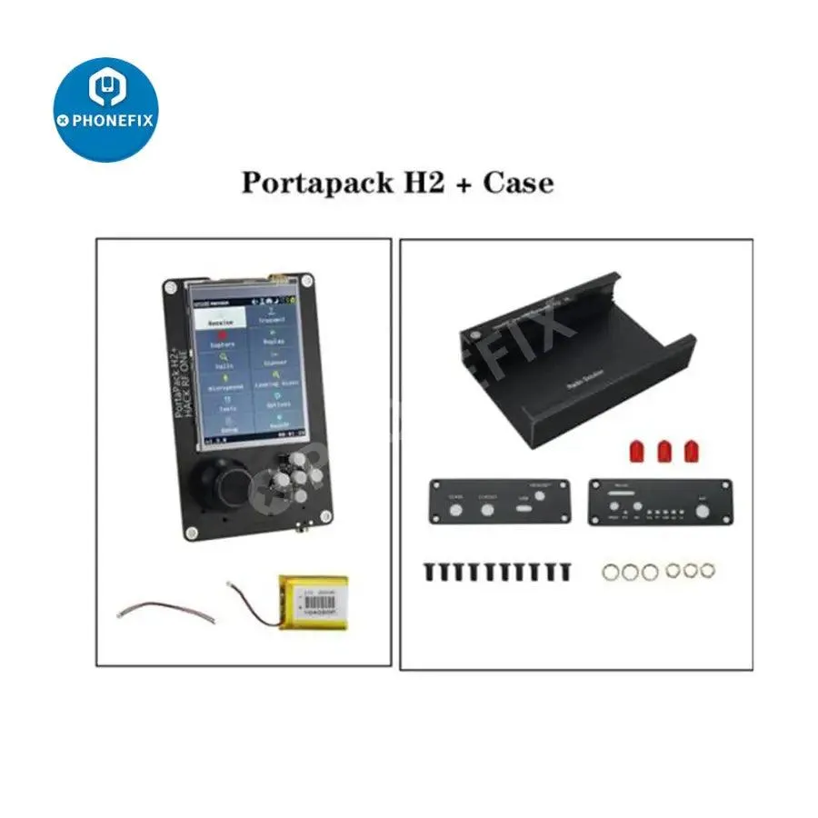 3.2" PortaPack H2 HackRF One Antenna Case Kit SDR Radio 1MHz-6GHz Assembled