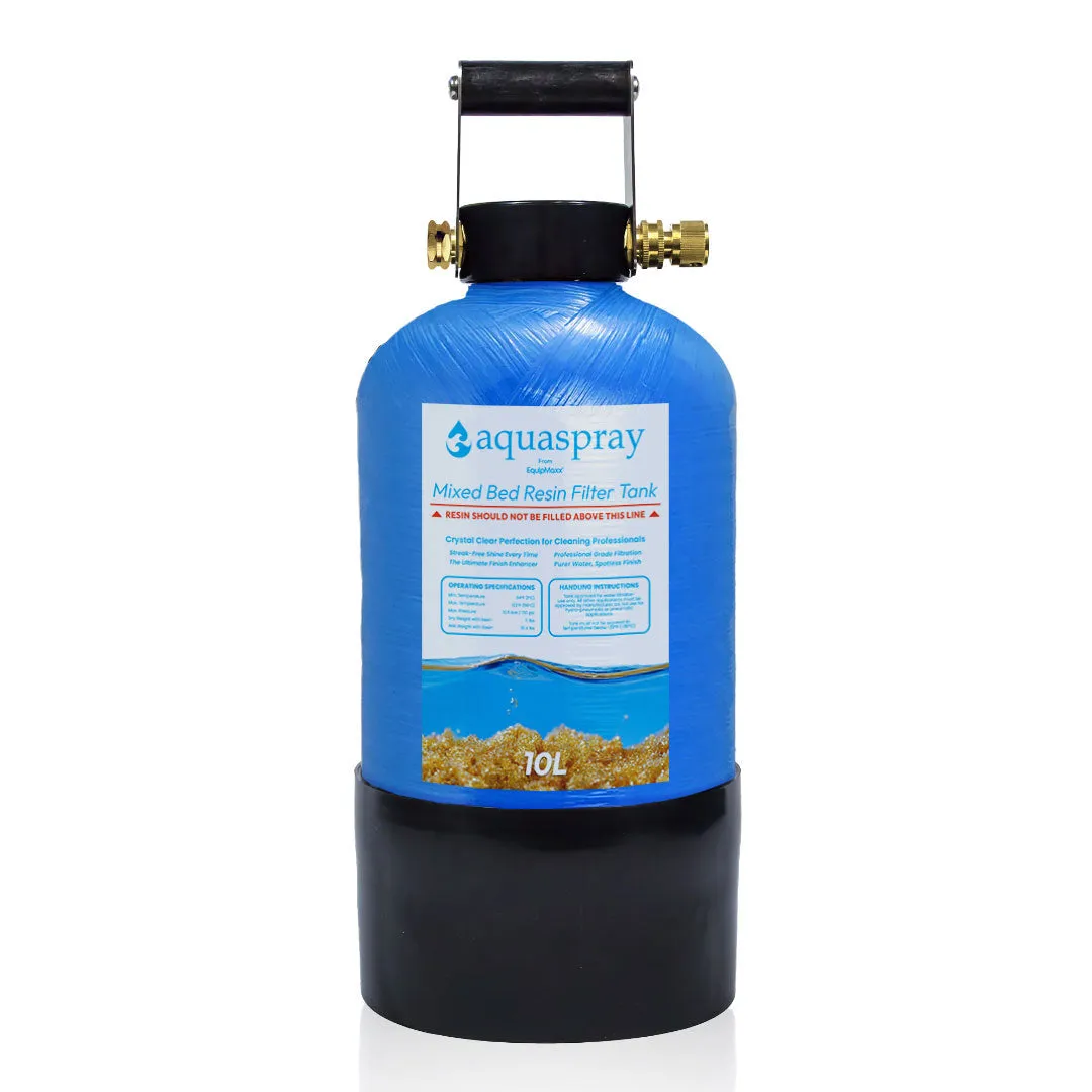 AquaSpray Rolling 5.2 Gallon Water Tank with DI Resin Tank and Waterfed Pole for Window and Solar Panel Cleaning