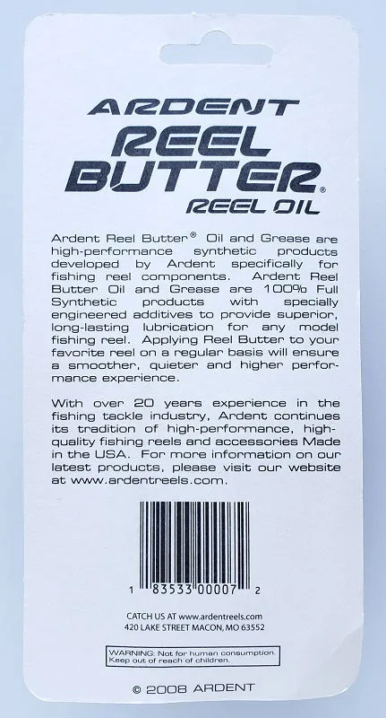 Ardent Reel Butter Reel Oil 1oz