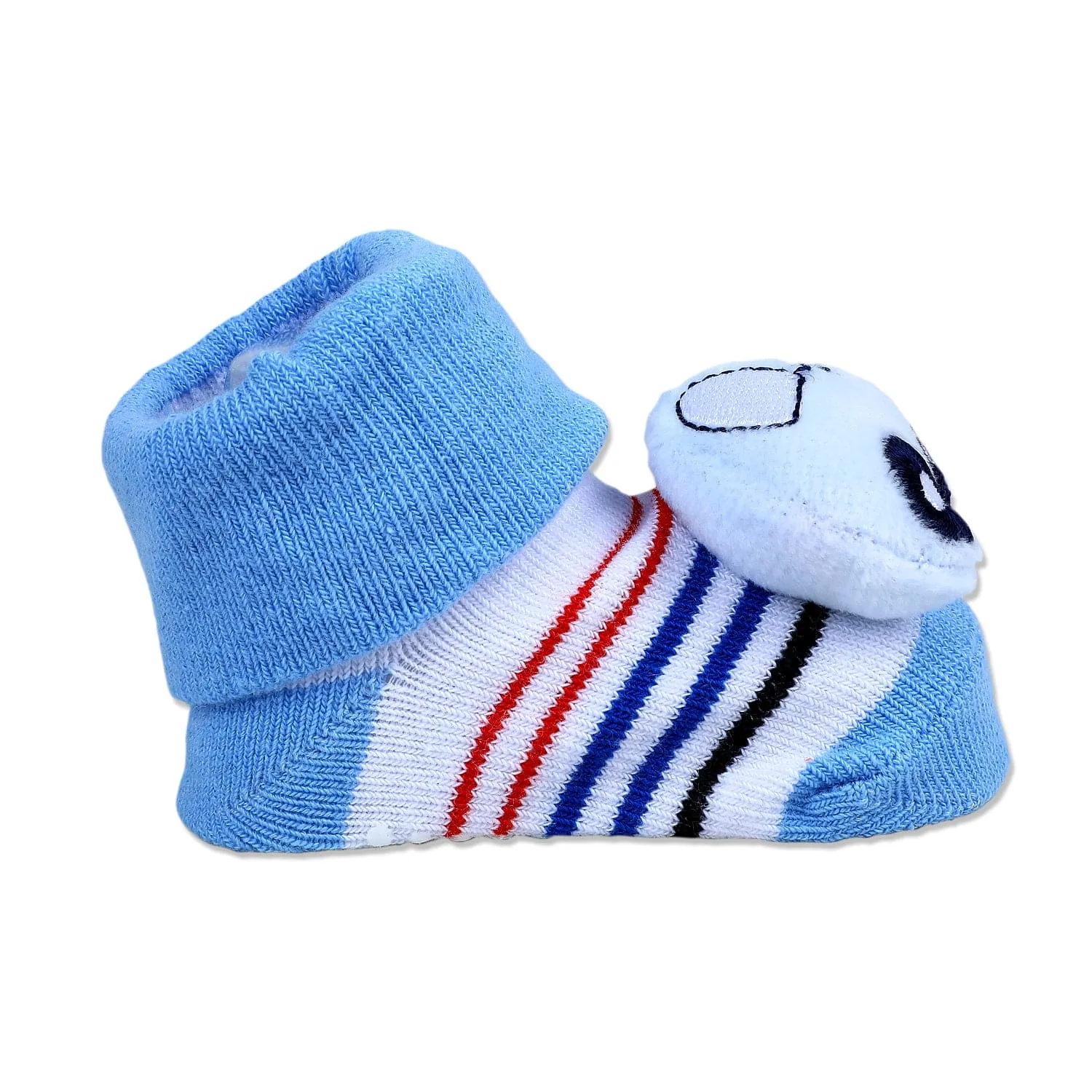 Baby Moo Car Cotton Anti-Skid 3D Socks - Blue