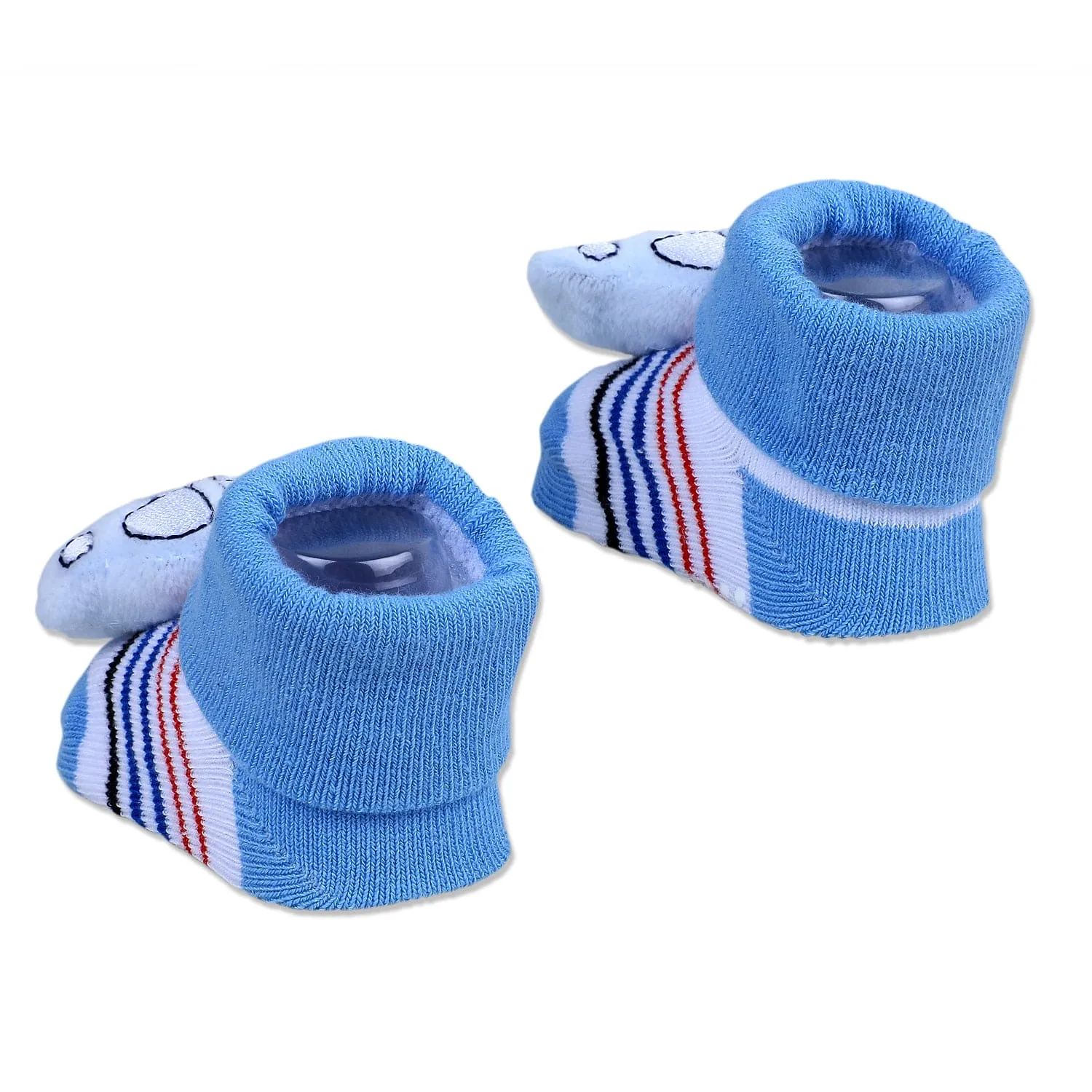 Baby Moo Car Cotton Anti-Skid 3D Socks - Blue