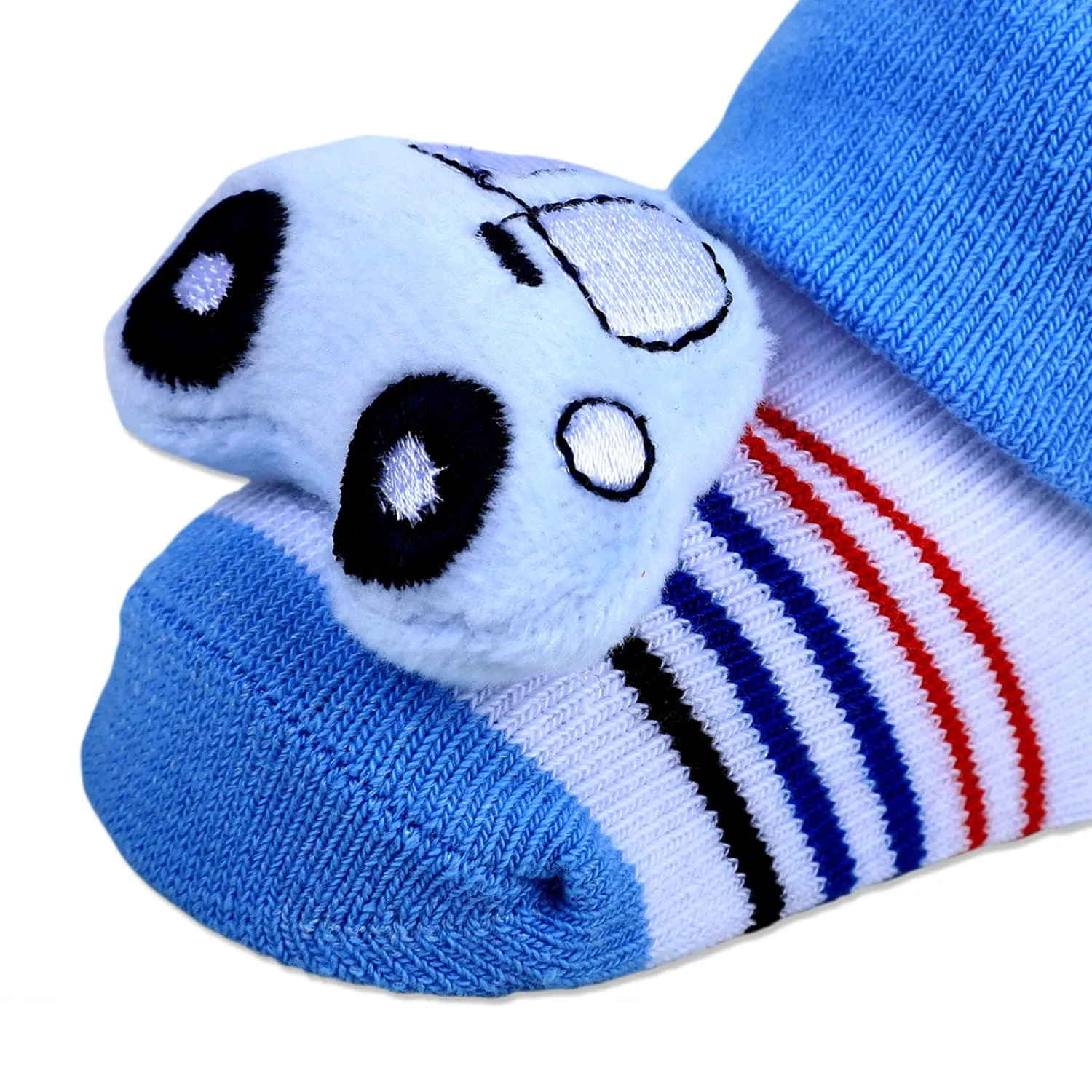 Baby Moo Car Cotton Anti-Skid 3D Socks - Blue