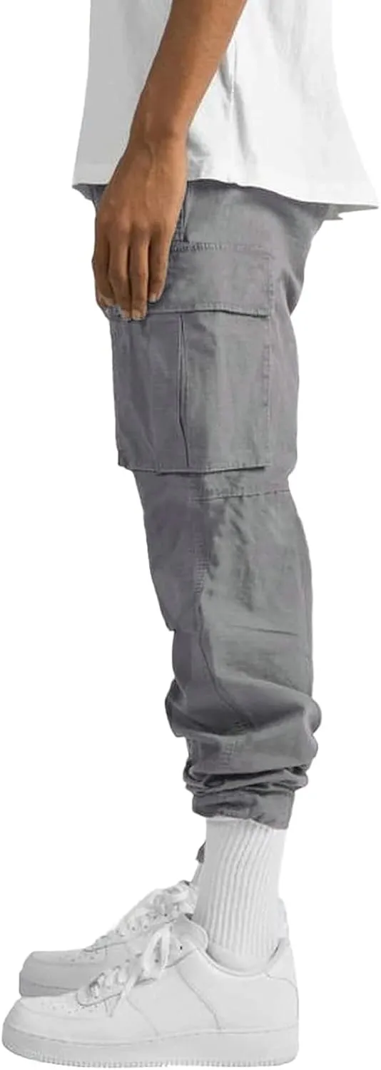Big and Tall Sweatpants for Men Jogger Pants Pockets Men's Pants Mens Active Athletic Sweatpants Fleece Open Bottom
