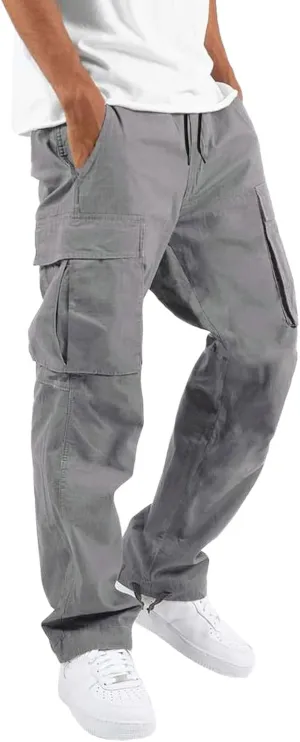Big and Tall Sweatpants for Men Jogger Pants Pockets Men's Pants Mens Active Athletic Sweatpants Fleece Open Bottom