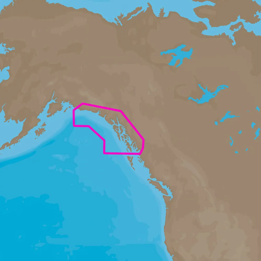 C-MAP  4D NA-D959 Dixon Entrance to Cape St. Elias [M-NA-D959-MS]