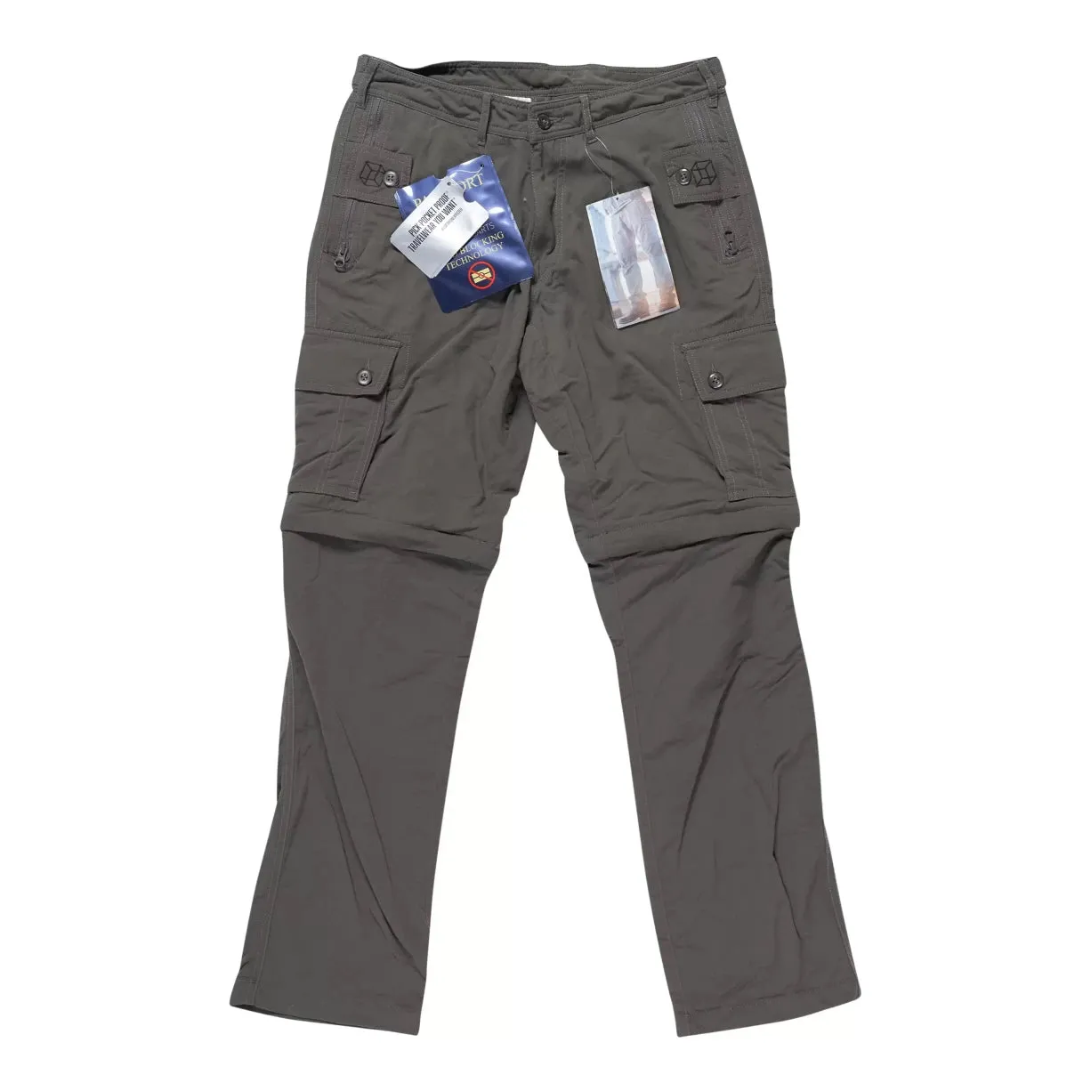 Clothing Arts Pick-Pocket Proof Convertible Travel Pants - Men's