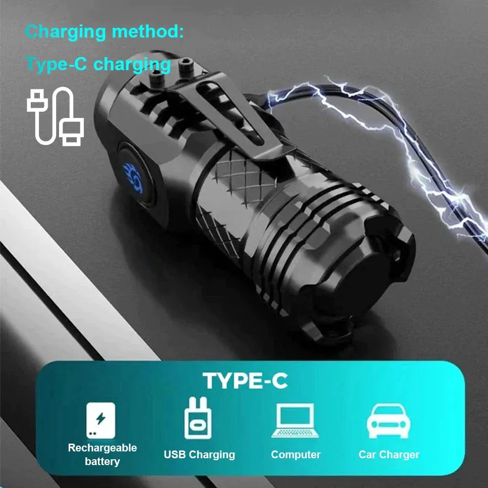 Compact Rechargeable Led Flashlight for Outdoor