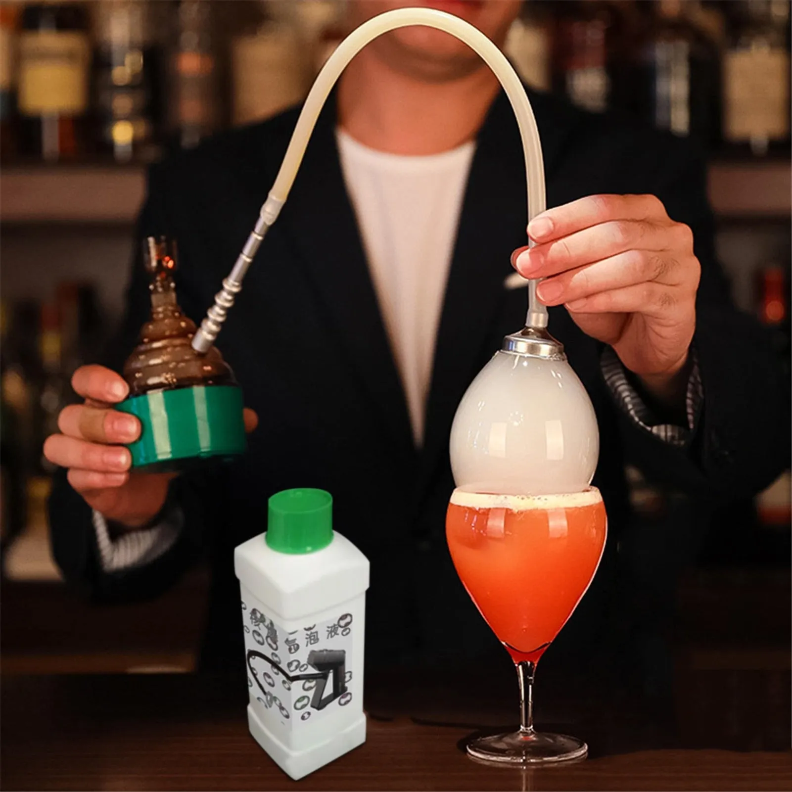 Durable Cocktail Smoker Molecular Bubble Water Sprayer