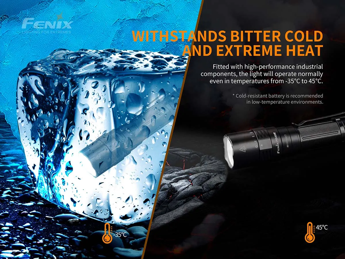 Fenix PD40R V2.0 Rechargeable Flashlight 3000 Lumens