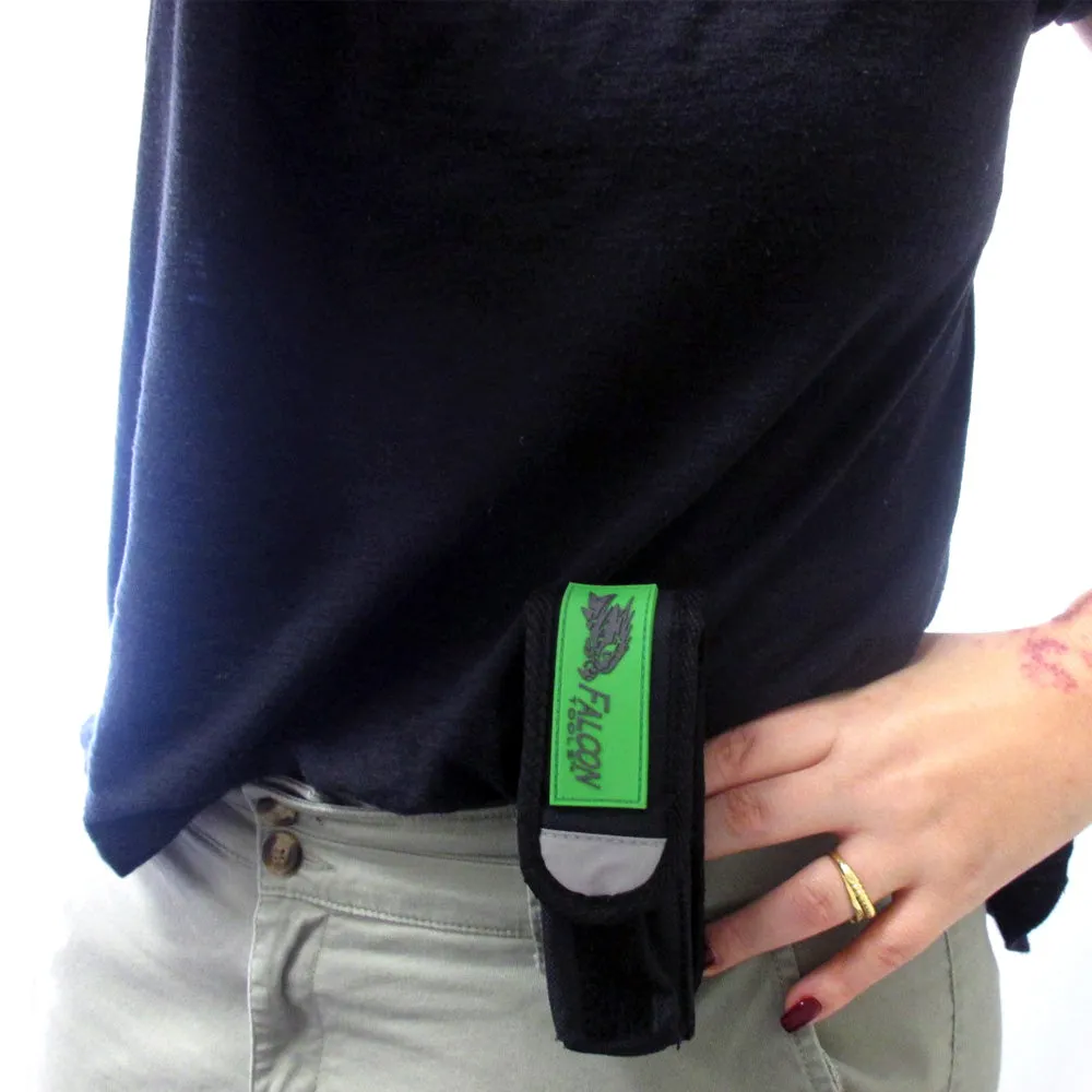 Flashlight Holster Black Nylon Holder Belt Pouch Case LED Torch Belt Loop Pocket
