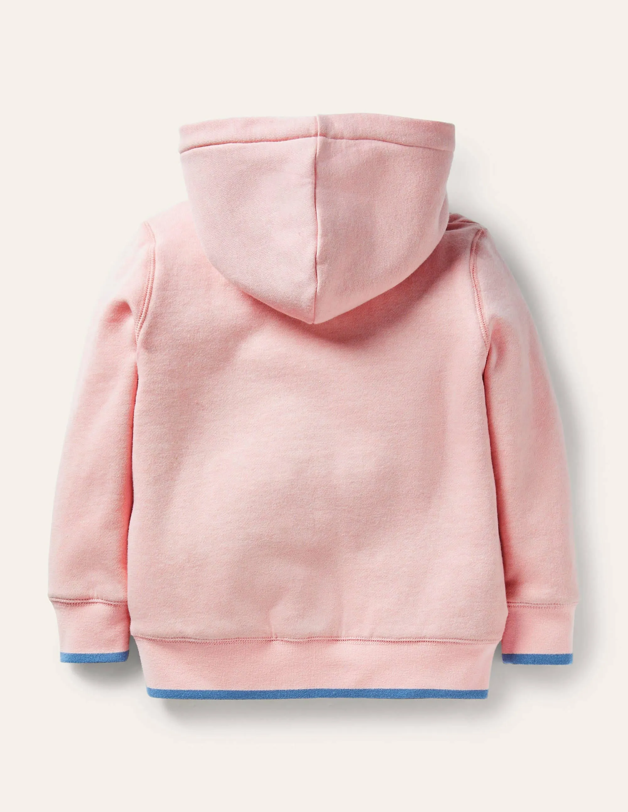 Fun Shaggy-lined Hoodie-Boto Pink Horse