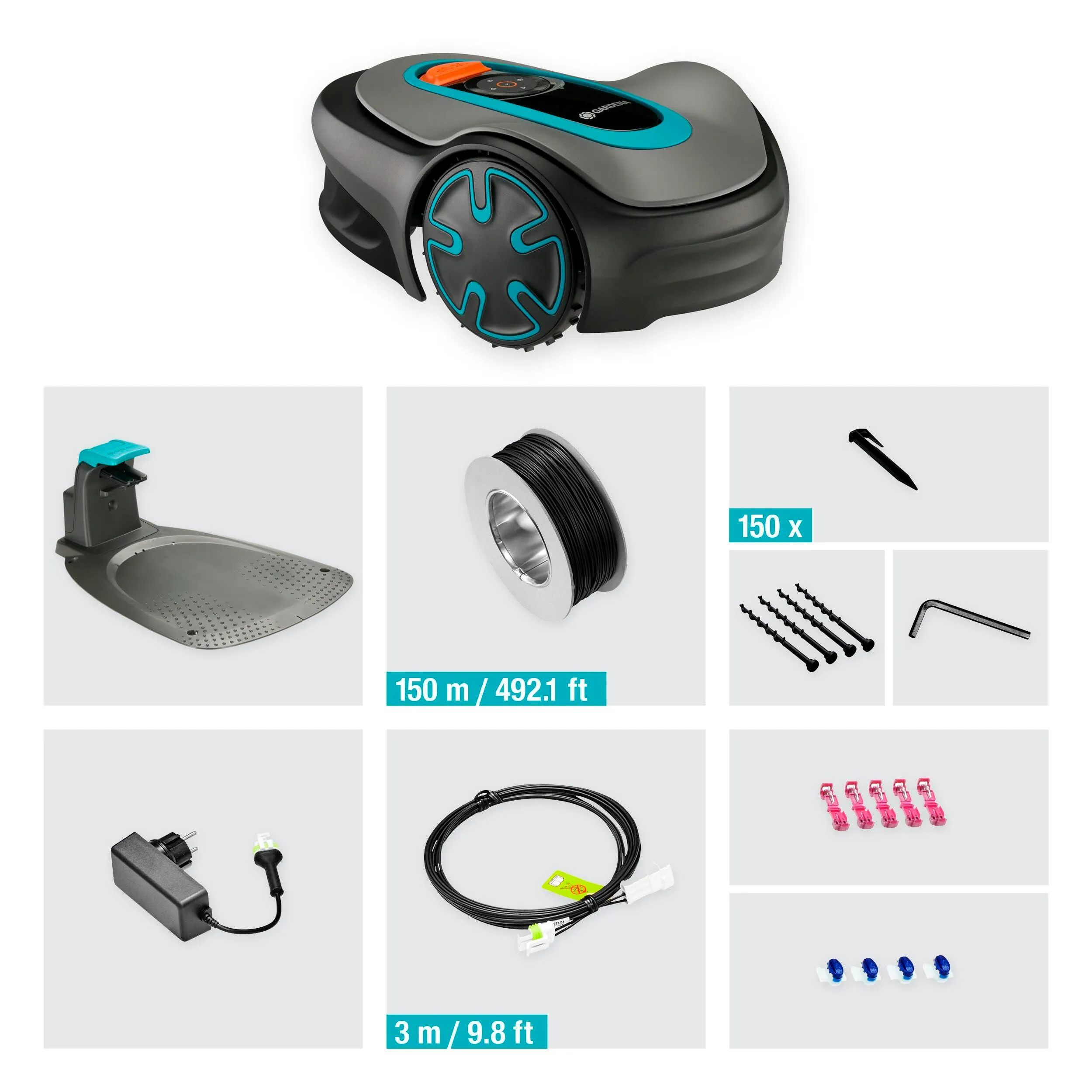 GARDENA 15201-20 SILENO Minimo - Automatic Robotic Lawn Mower