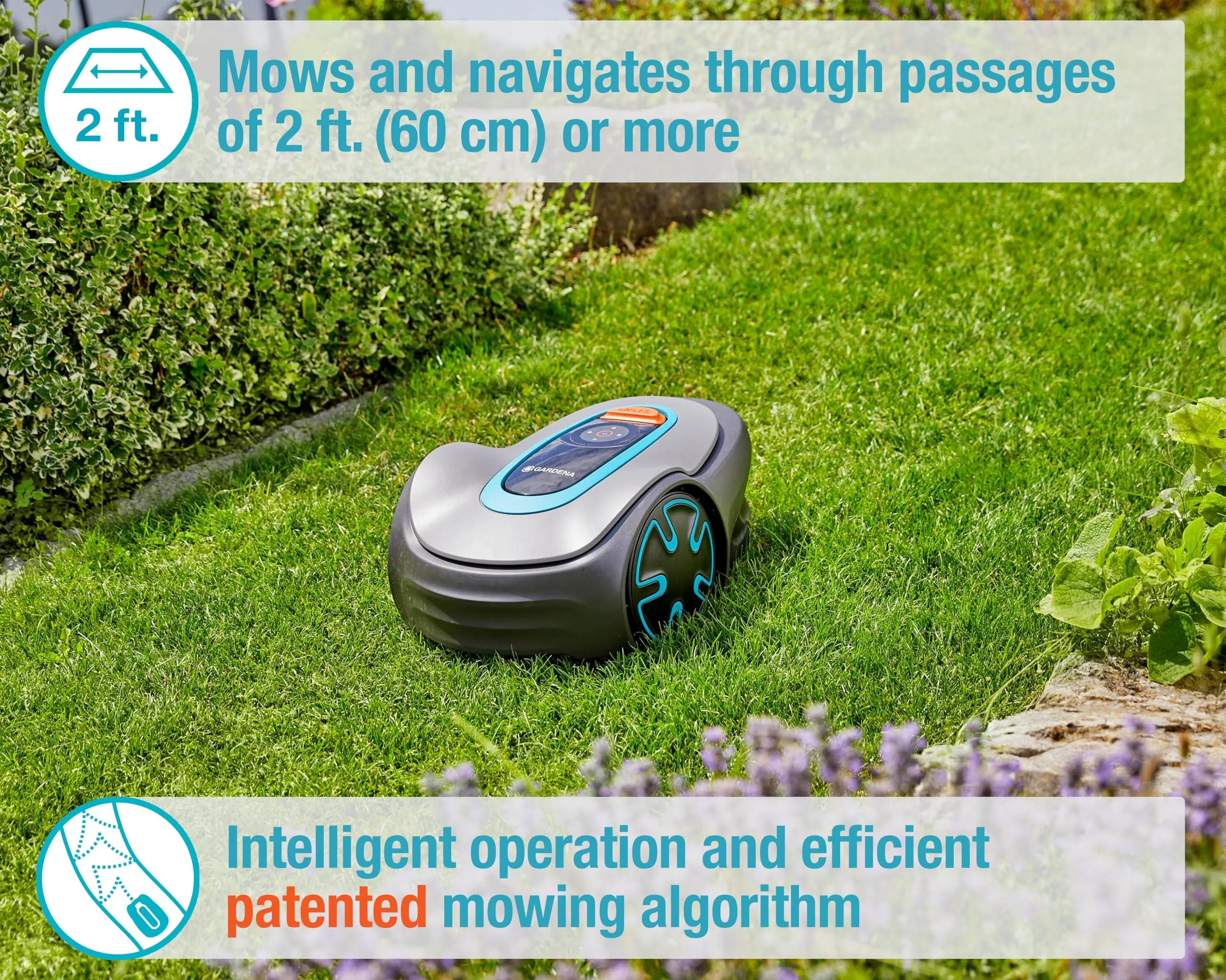 GARDENA 15201-20 SILENO Minimo - Automatic Robotic Lawn Mower