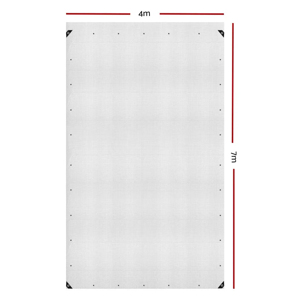 Heavy Duty Waterproof Tarp 4x7m UV-resistant Instahut