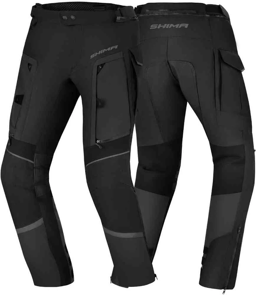 Hero 2.0 SHIMA Waterproof Motorcycle Textile Pants, Black