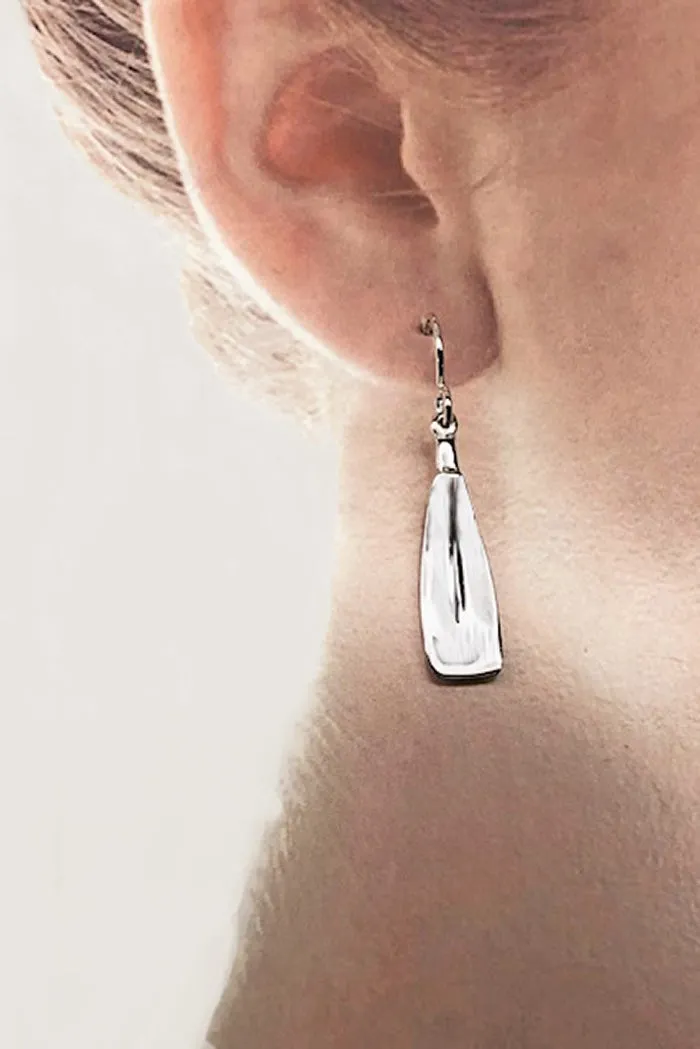 Medium Rowing Blade on French Wire Earrings