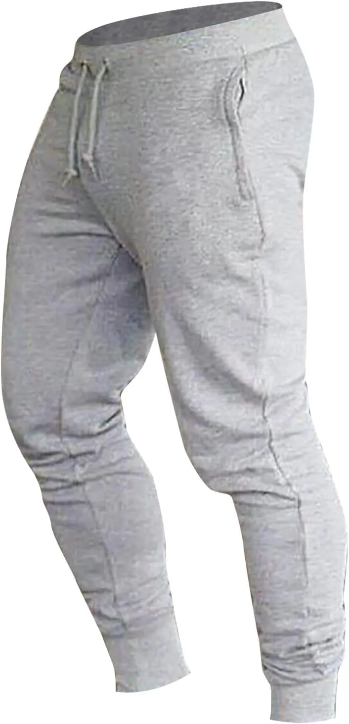 Men's Cargo Sweatpants Workout Trousers Elastic Waist Outdoor Pants Men's Premium Relaxed Fit Straight Leg Cargo Pant