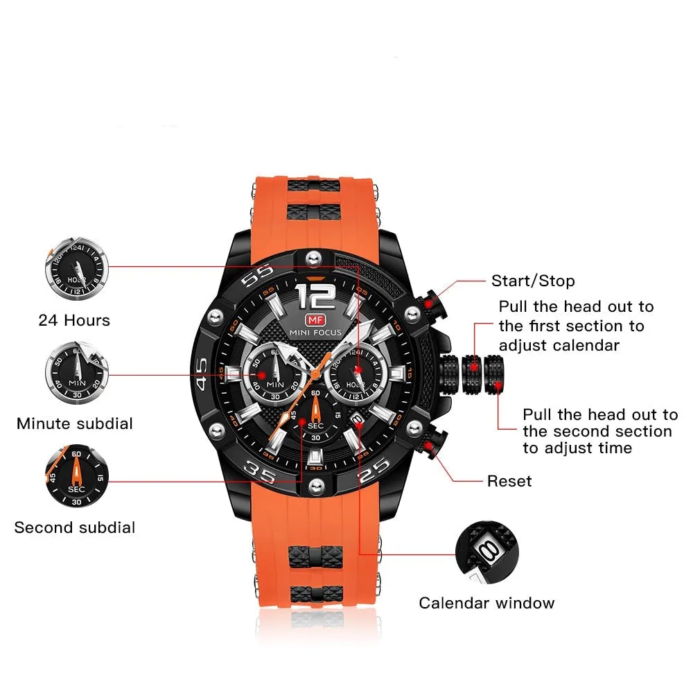 Men's Classic Chronograph Waterproof Watch
