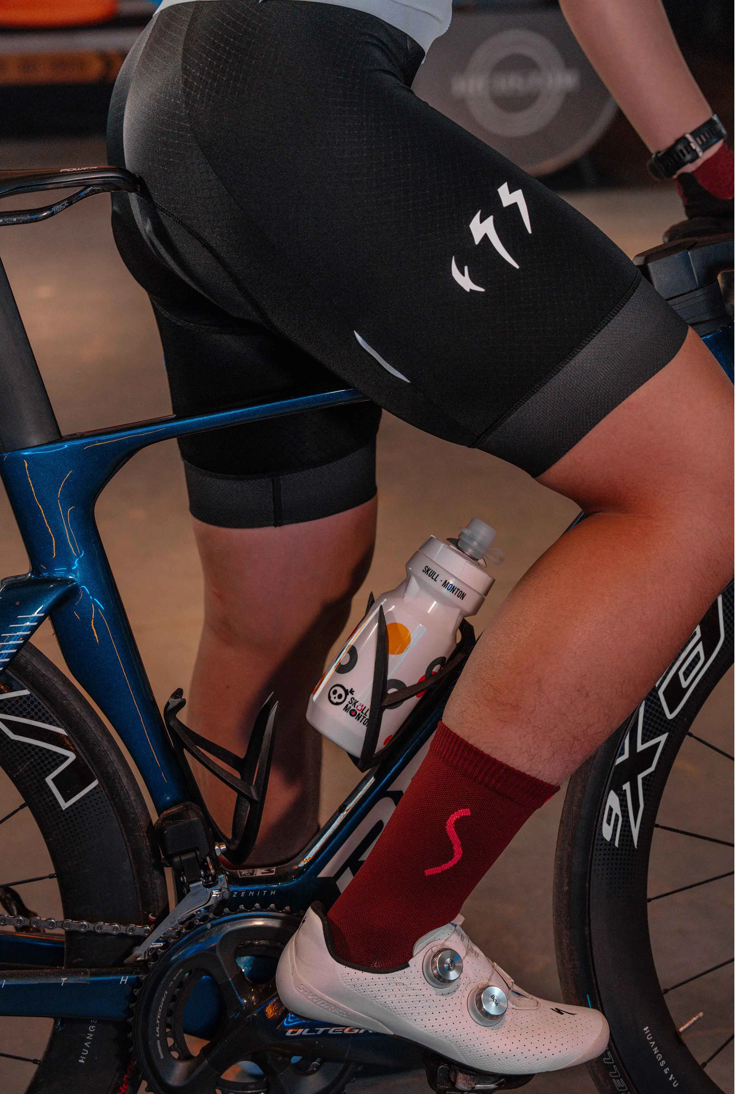 Men's Cycling Bib Shorts Ribon Black