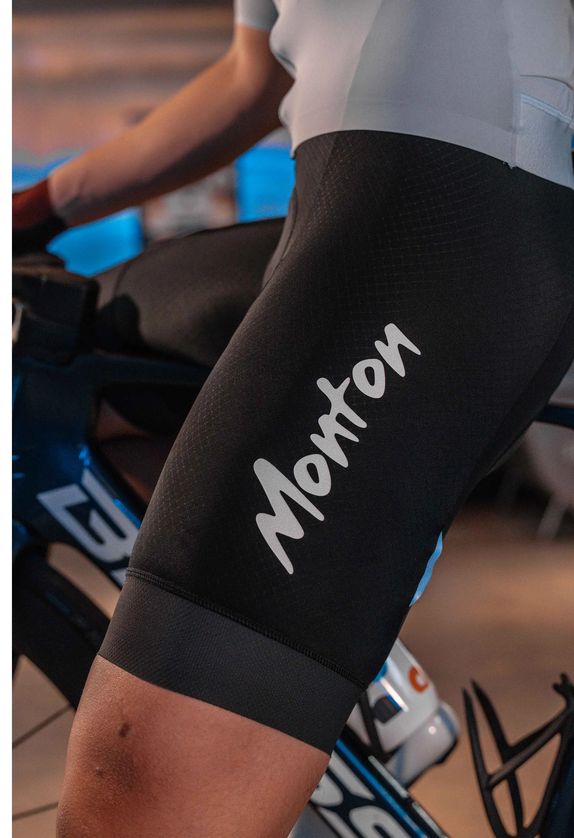Men's Cycling Bib Shorts Ribon Black