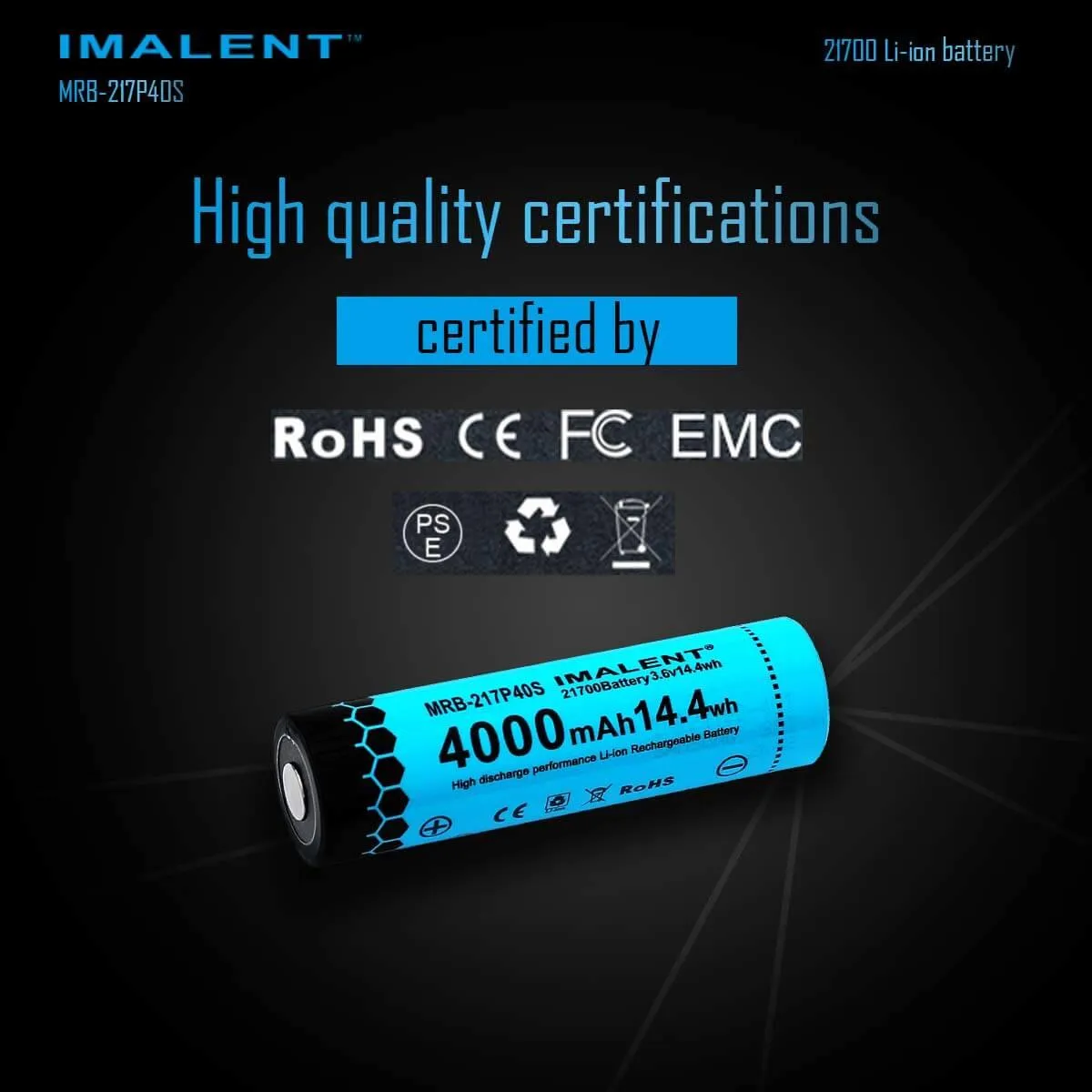 MS06 flashlight 21700 Battery