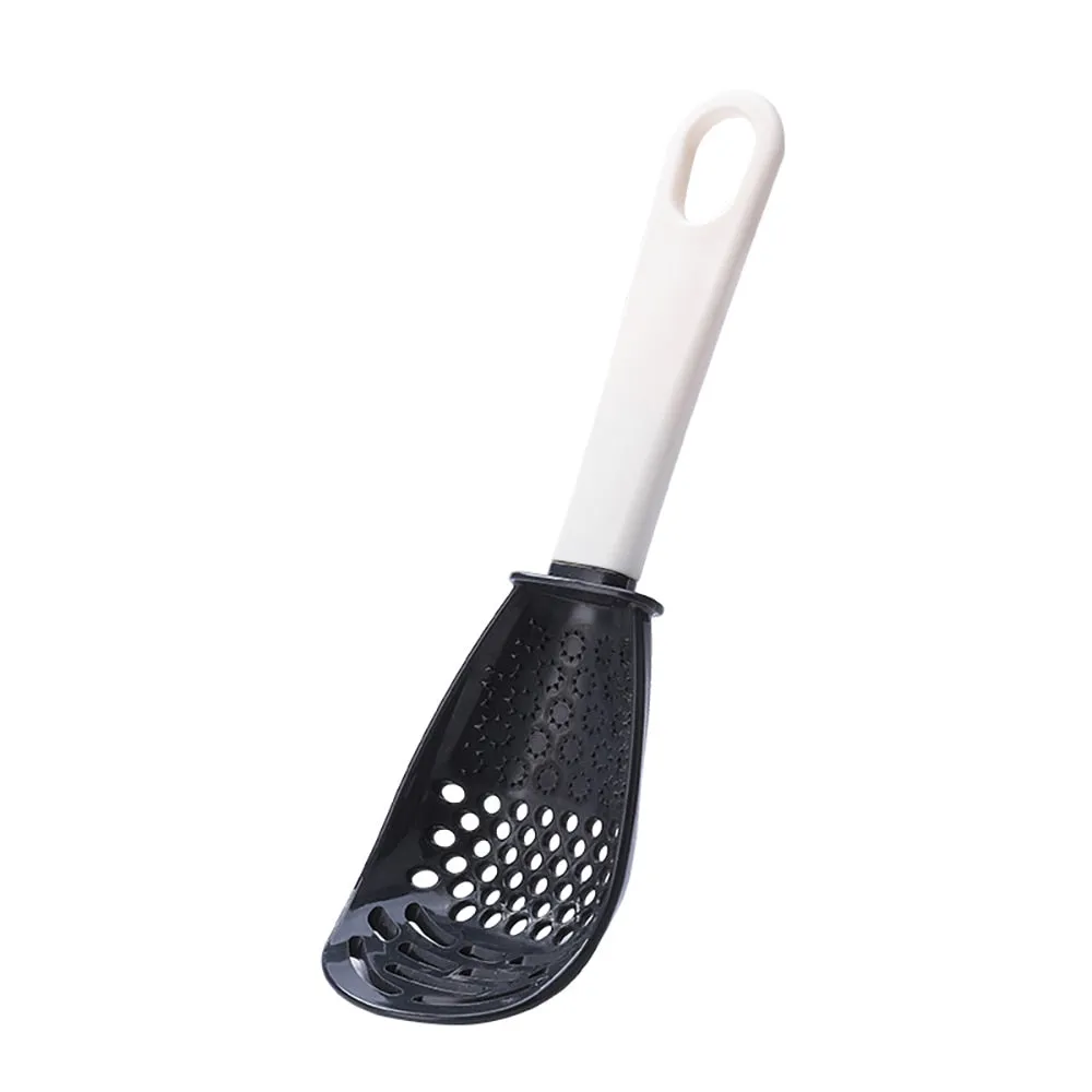 Multifunctional Filter Colander Household Kitchen Grinding Spoon Grinding Ginger Garlic Press Silicone Egg White Separator