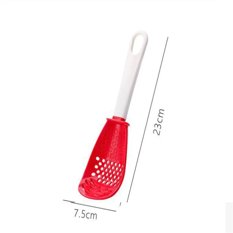 Multifunctional Filter Colander Household Kitchen Grinding Spoon Grinding Ginger Garlic Press Silicone Egg White Separator