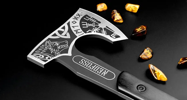 Nedfoss Berserker Tomahawk, Full Viking Axe  Nordic Valhalla Vikings Bearded Axe