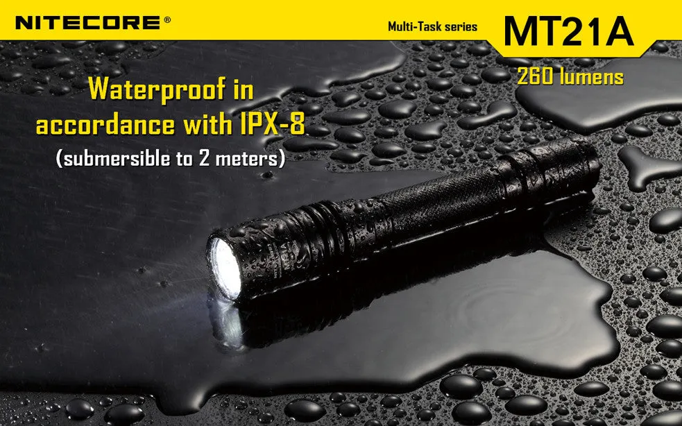 Nitecore MT21A CREE XP-E2 LED Flashlight 260 Lumens