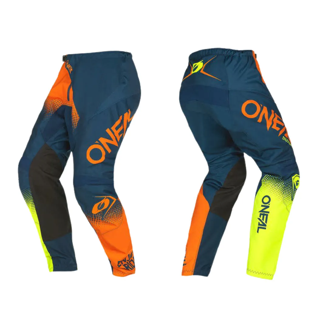Oneal Element Racewear Kit Combo Blue Orange 2022