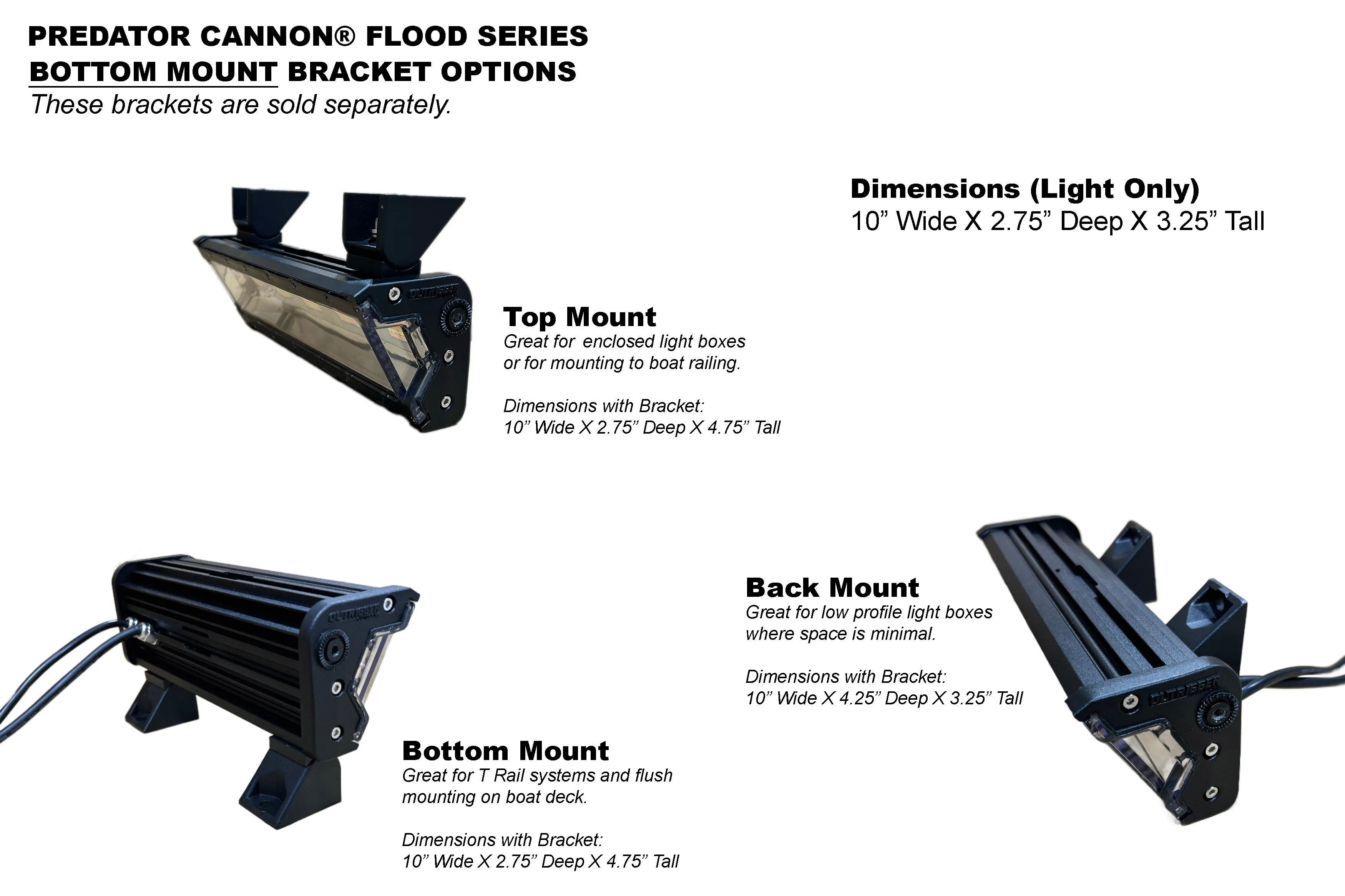 Predator Cannon Flood Series Hunting Light Bar