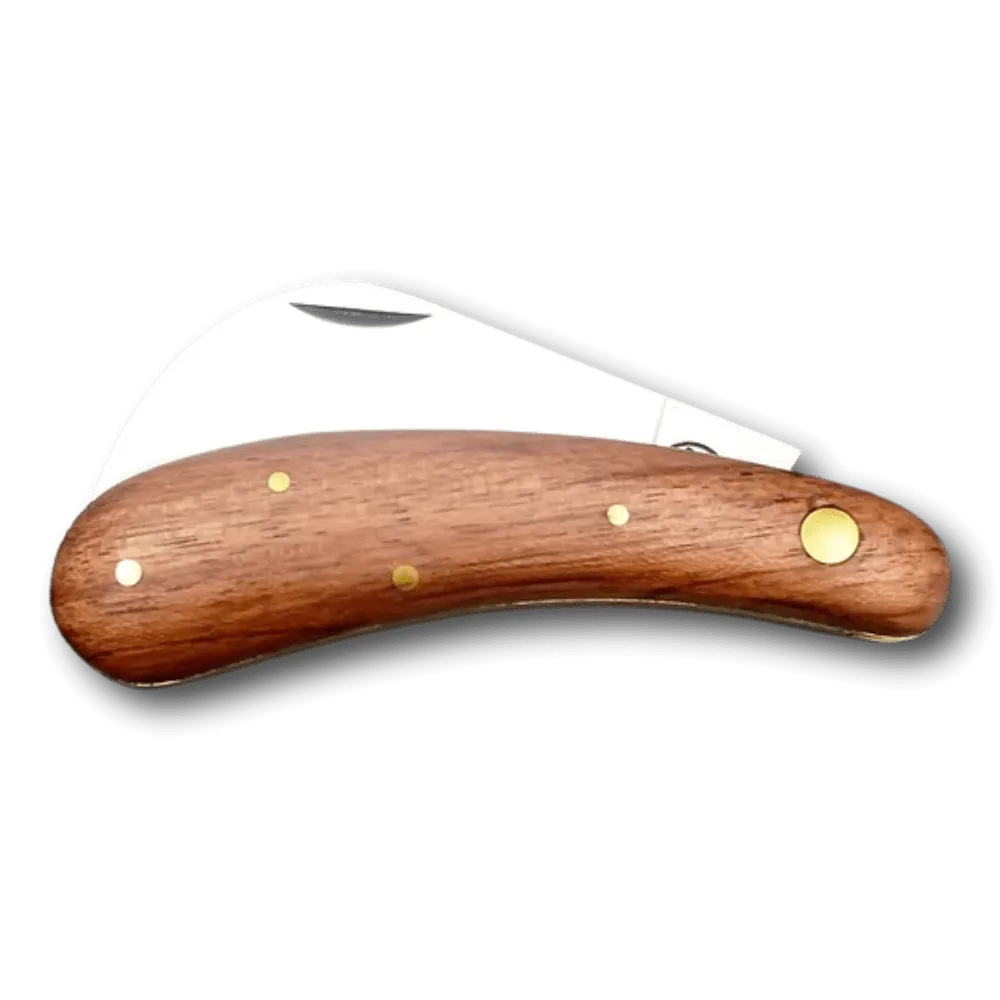Premium Timber & Brass handle Pruning/Grafting Knife | Due Buoi