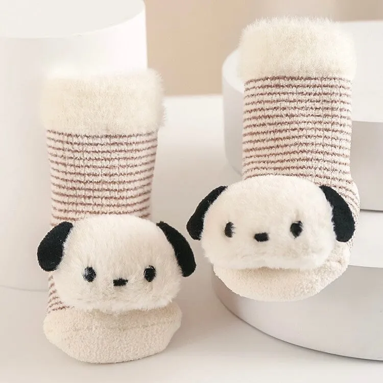 Puppy Cloud Plush Baby Walking Socks