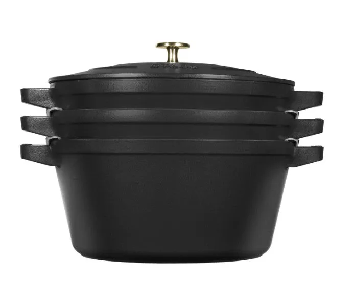 Stackable 4 pc Set Black