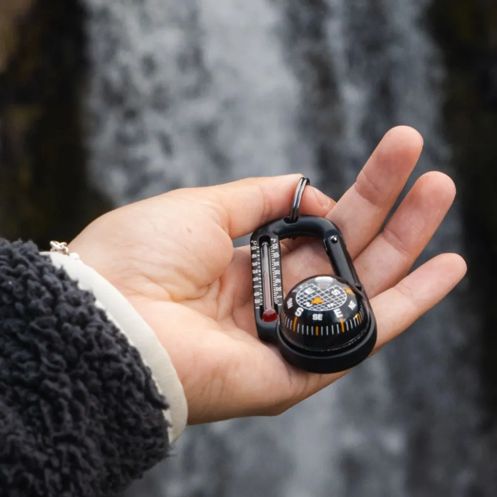TempaComp - Ball Compass and Thermometer Carabiner