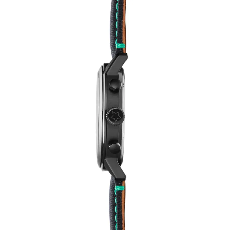 Trooper Chronograph. Black Dial. Black Cordura Strap. SG-2266-04