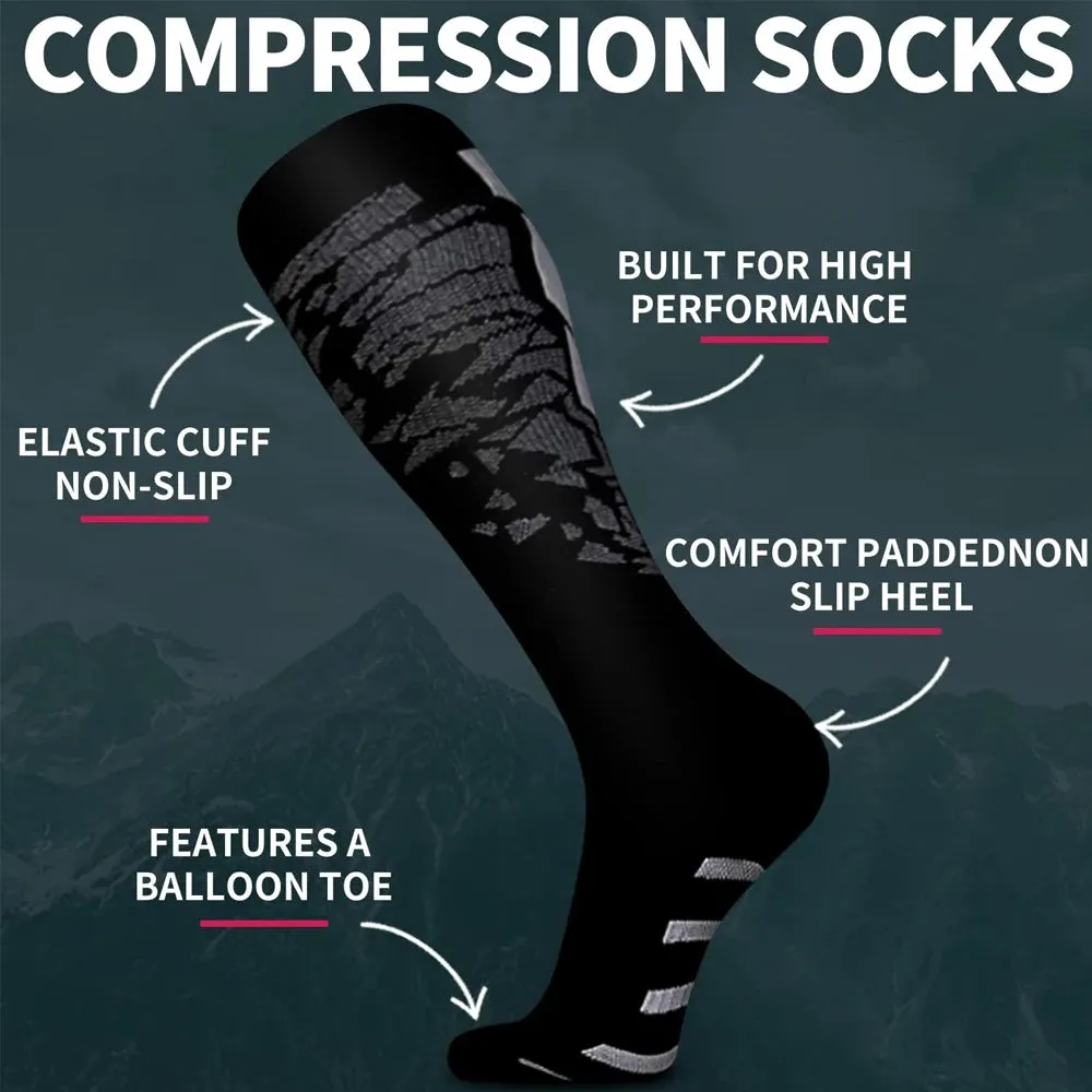 Unisex Sports Compression Socks - Calf Support for Running